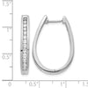 Diamond Hinged Hoop Earrings