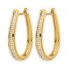 Diamond Hinged Hoop Earrings