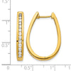 Diamond Hinged Hoop Earrings
