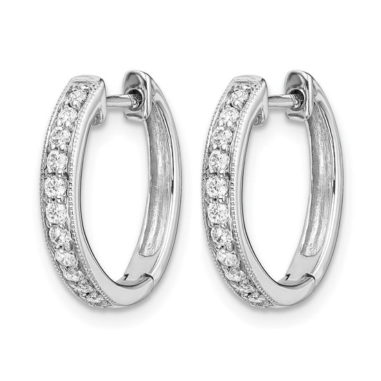 Diamond Hinged Hoop Earrings