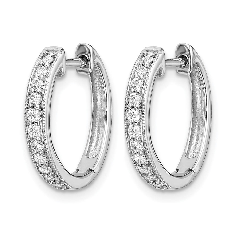 Diamond Hinged Hoop Earrings