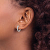 Diamond Hinged Hoop Earrings