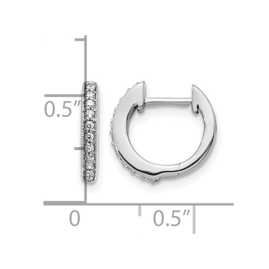Diamond Hinged Hoop Earrings