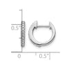 Diamond Hinged Hoop Earrings