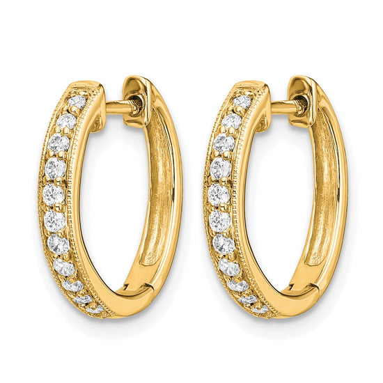 Diamond Hinged Hoop Earrings