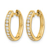 Diamond Hinged Hoop Earrings
