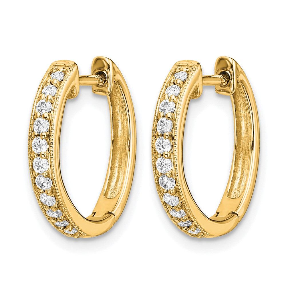 Diamond Hinged Hoop Earrings