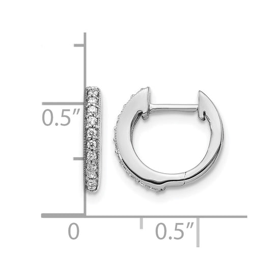 Diamond Hinged Hoop Earrings