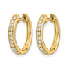 Diamond Hinged Hoop Earrings