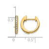Diamond Hinged Hoop Earrings