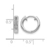 Gold Diamond Hinged Hoop Earrings