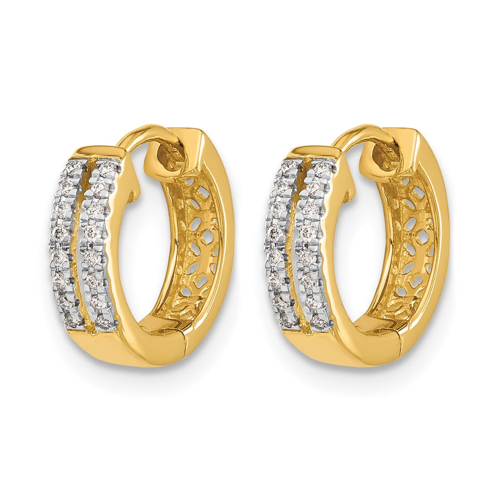 Diamond Hinged Hoop Earrings
