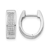 Gold Diamond Hinged Hoop Earrings