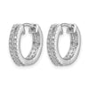 Gold Diamond Hinged Hoop Earrings