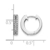 Gold Diamond Hinged Hoop Earrings