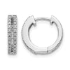 Gold Diamond Hinged Hoop Earrings