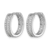 Gold Diamond Hinged Hoop Earrings