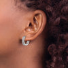 Gold Diamond Hinged Hoop Earrings