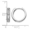 Gold Diamond Hinged Hoop Earrings