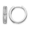 Gold Diamond Hinged Hoop Earrings