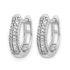 Gold Diamond Hinged Hoop Earrings