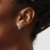 Gold Diamond Hinged Hoop Earrings