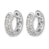 Gold Diamond Hinged Hoop Earrings