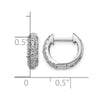 Gold Diamond Hinged Hoop Earrings