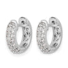 Gold Diamond Hinged Hoop Earrings