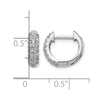 Gold Diamond Hinged Hoop Earrings