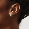 Gold Diamond Hinged Hoop Earrings