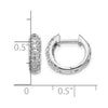 Gold Diamond Hinged Hoop Earrings
