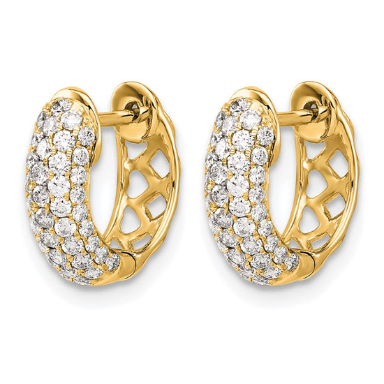 Diamond Hinged Hoop Earrings