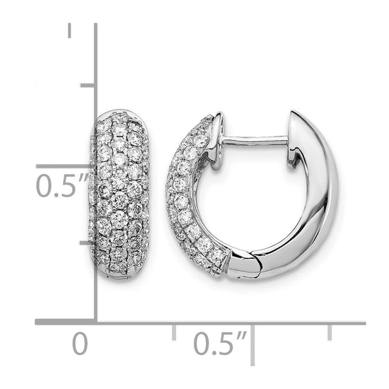 Diamond Hinged Hoop Earrings