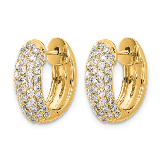 Diamond Hinged Hoop Earrings