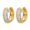Diamond Hinged Hoop Earrings