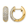 Diamond Hinged Hoop Earrings