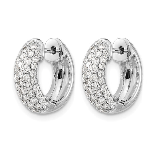 Diamond Hinged Hoop Earrings