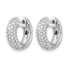 Diamond Hinged Hoop Earrings