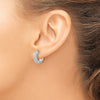 Diamond Hinged Hoop Earrings
