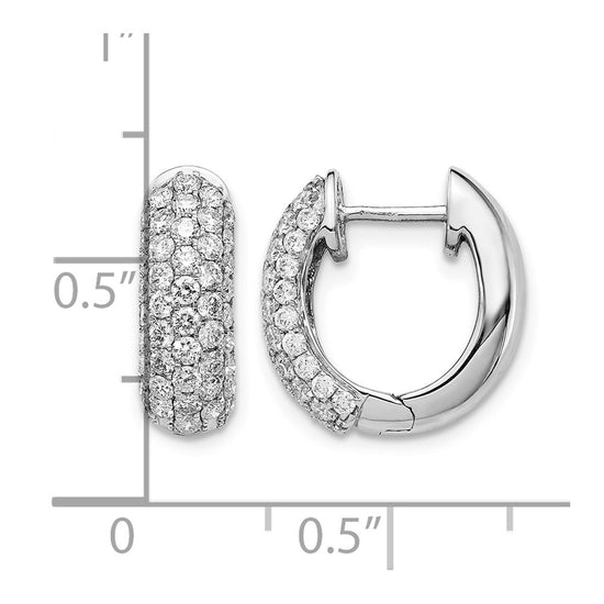 Diamond Hinged Hoop Earrings