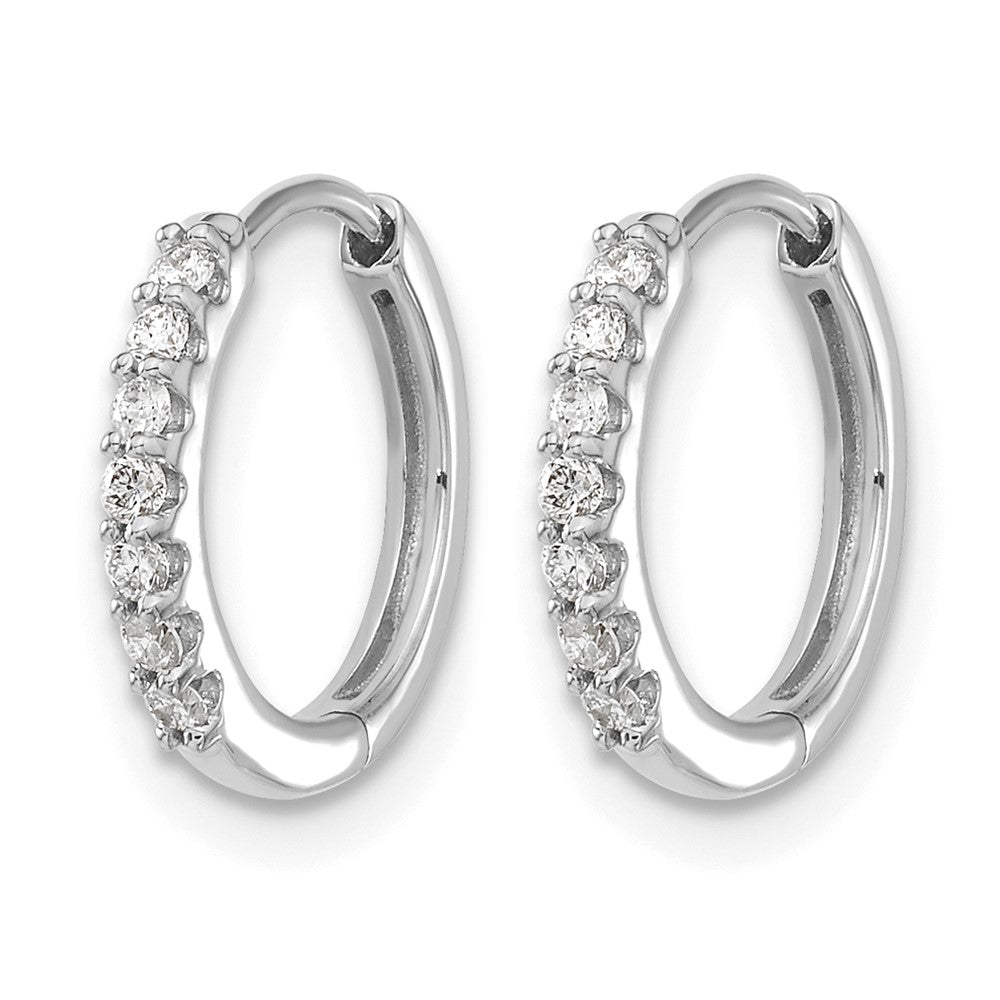 Diamond Hinged Hoop Earrings