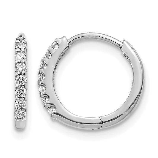 Diamond Hinged Hoop Earrings