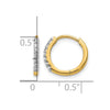 Diamond Hinged Hoop Earrings