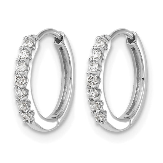 Diamond Hinged Hoop Earrings