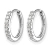 Diamond Hinged Hoop Earrings