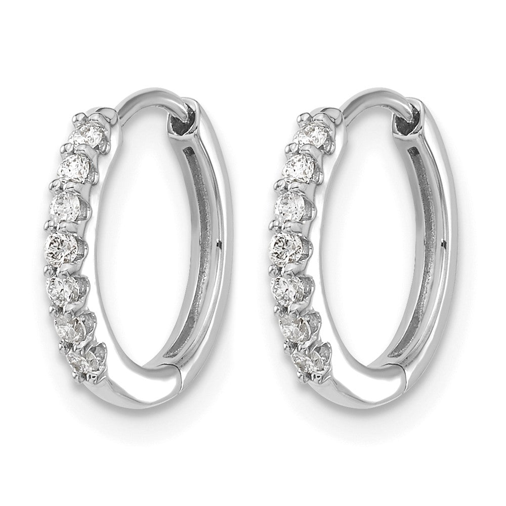 Diamond Hinged Hoop Earrings