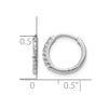 Diamond Hinged Hoop Earrings