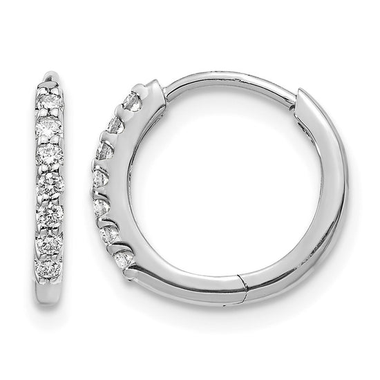 Diamond Hinged Hoop Earrings