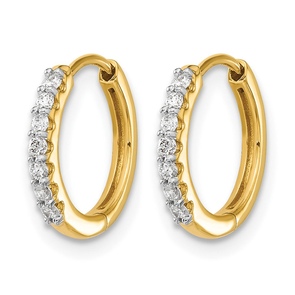 Diamond Hinged Hoop Earrings